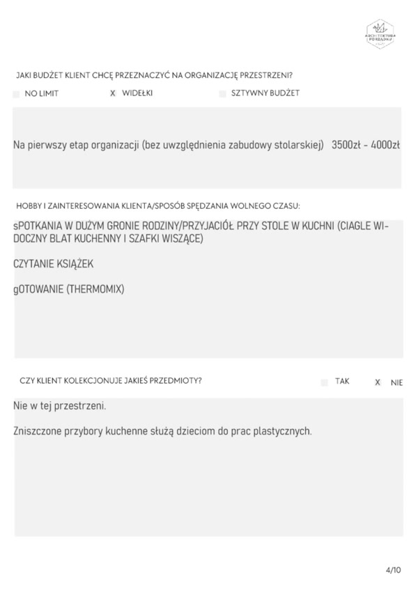 Galeria zdjęć kart z listą wyposażenia i kosztami organizacji, zdjęcie 4
